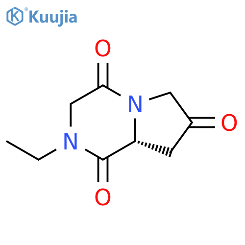 (8aR)-2-ethyl-octahydropyrrolo1,2-apiperazine-1,4,7-trione structure