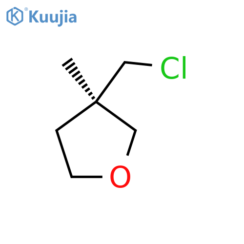 (3R)-3-(chloromethyl)-3-methyloxolane structure