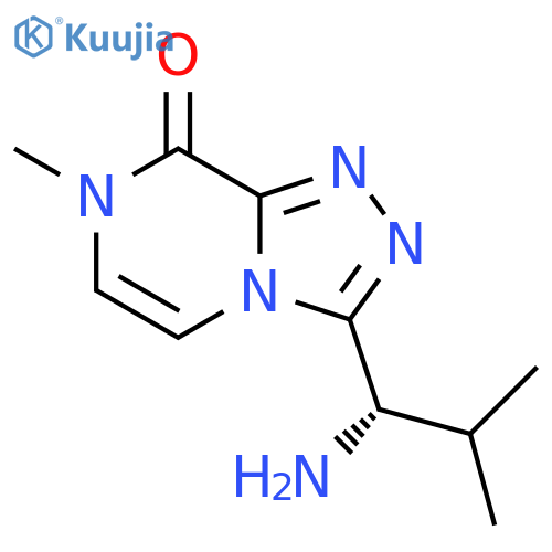 1,2,4-Triazolo[4,3-a]pyrazin-8(7H)-one, 3-[(1S)-1-amino-2-methylpropyl]-7-methyl- structure