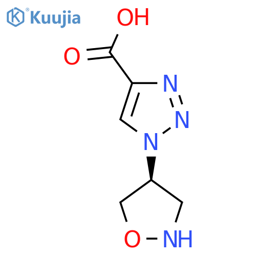 1H-1,2,3-Triazole-4-carboxylic acid, 1-(4S)-4-isoxazolidinyl- structure