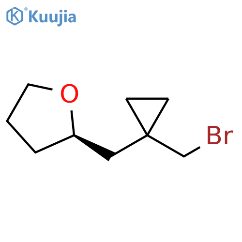 Furan, 2-[[1-(bromomethyl)cyclopropyl]methyl]tetrahydro-, (2R)- structure
