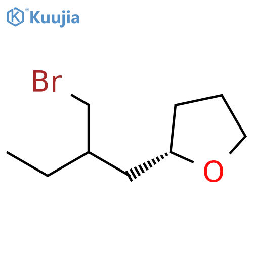 Furan, 2-[2-(bromomethyl)butyl]tetrahydro-, (2S)- structure