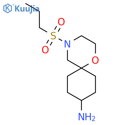 (6r,9r)-4-(propane-1-sulfonyl)-1-oxa-4-azaspiro5.5undecan-9-amine structure