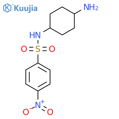 4-nitro-N-(1r,4r)-4-aminocyclohexylbenzene-1-sulfonamide structure