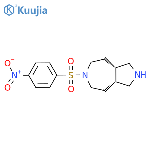 (3aR,8aS)-6-(4-nitrobenzenesulfonyl)-decahydropyrrolo[3,4-d]azepine structure