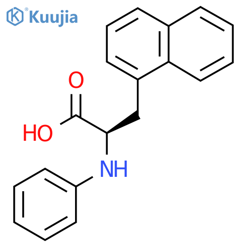 (2R)-3-(naphthalen-1-yl)-2-(phenylamino)propanoic acid structure