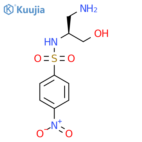 (2S)-1-amino-3-hydroxy-S-(4-nitrophenyl)propane-2-sulfonamido structure