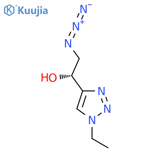 (1R)-2-azido-1-(1-ethyl-1H-1,2,3-triazol-4-yl)ethan-1-ol structure