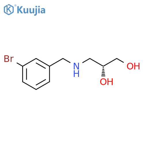 (2R)-3-{(3-bromophenyl)methylamino}propane-1,2-diol structure