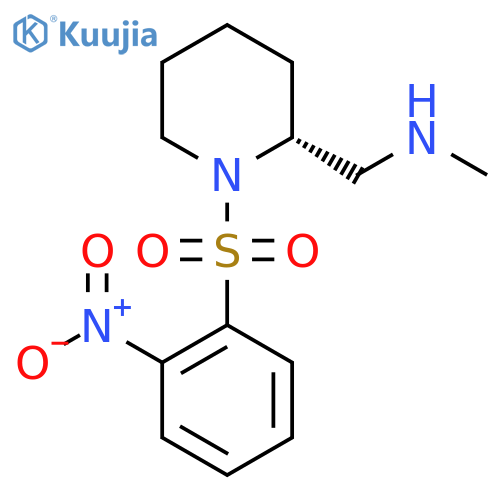 methyl({[(2R)-1-(2-nitrobenzenesulfonyl)piperidin-2-yl]methyl})amine structure