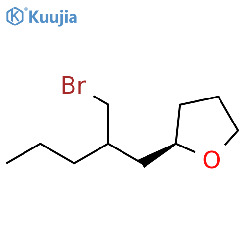 Furan, 2-[2-(bromomethyl)pentyl]tetrahydro-, (2R)- structure