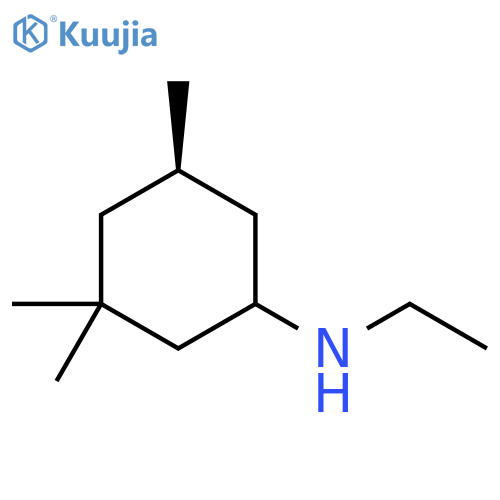 Cyclohexanamine, N-ethyl-3,3,5-trimethyl-, (5R)- structure