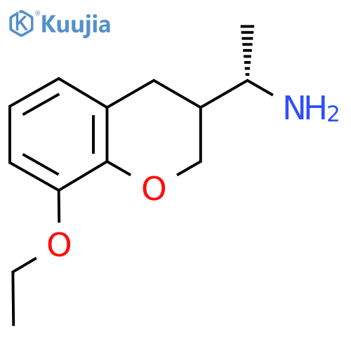 (1S)-1-(8-ethoxy-3,4-dihydro-2H-1-benzopyran-3-yl)ethan-1-amine structure