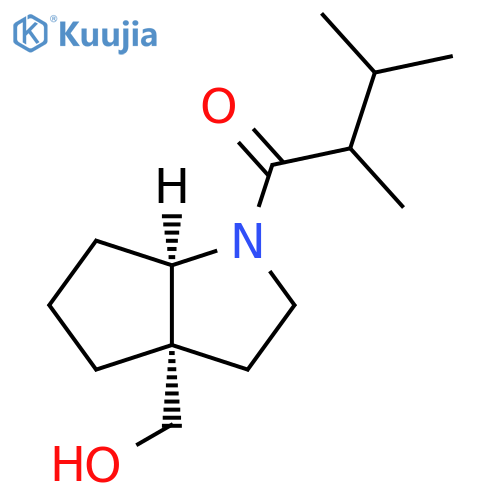 1-Butanone, 1-[(3aS,6aR)-hexahydro-3a-(hydroxymethyl)cyclopenta[b]pyrrol-1(2H)-yl]-2,3-dimethyl- structure