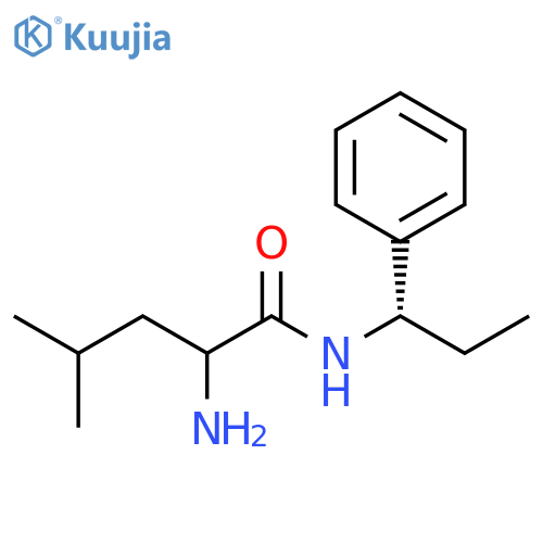 Pentanamide, 2-amino-4-methyl-N-[(1S)-1-phenylpropyl]- structure