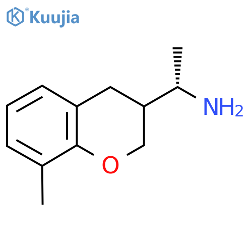(1S)-1-(8-methyl-3,4-dihydro-2H-1-benzopyran-3-yl)ethan-1-amine structure