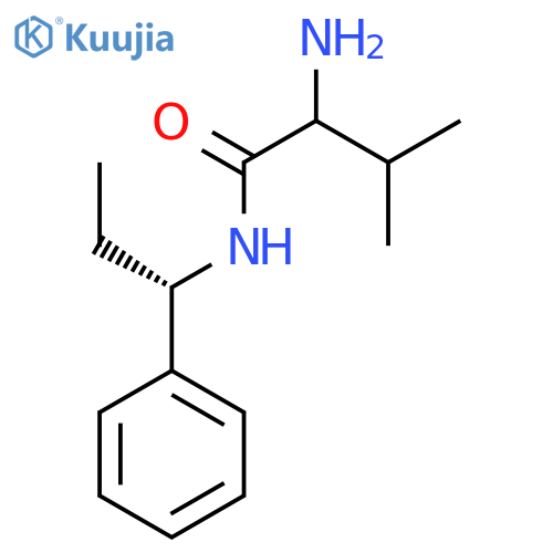 2-Amino-3-methyl-N-((S)-1-phenylpropyl)butanamide structure