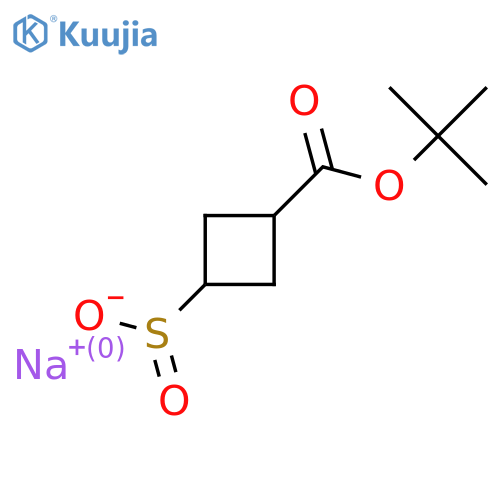 Sodium (1r,3r)-3-[(tert-butoxy)carbonyl]cyclobutane-1-sulfinate structure