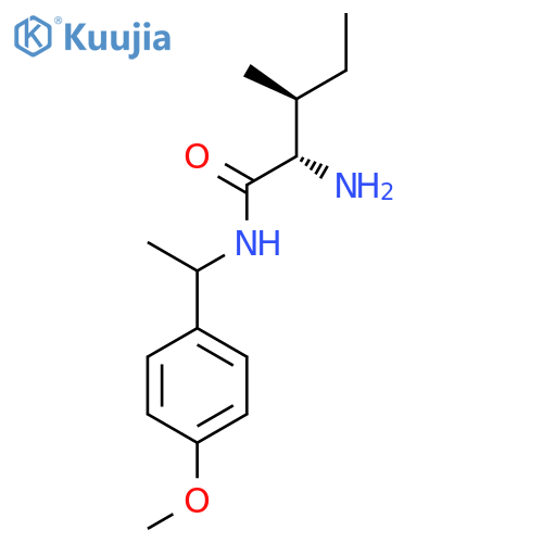 (2S,3S)-2-amino-N-[1-(4-methoxyphenyl)ethyl]-3-methylpentanamide structure