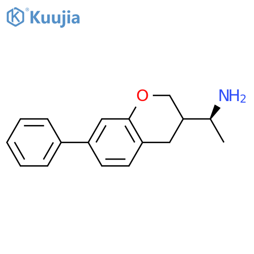 (1S)-1-(7-phenyl-3,4-dihydro-2H-1-benzopyran-3-yl)ethan-1-amine structure