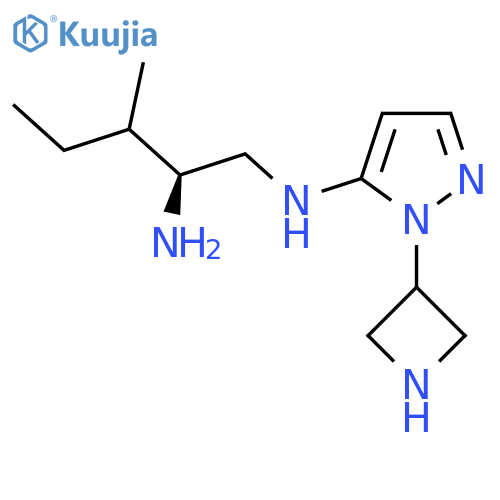 (2S)-N1-1-(azetidin-3-yl)-1H-pyrazol-5-yl-3-methylpentane-1,2-diamine structure