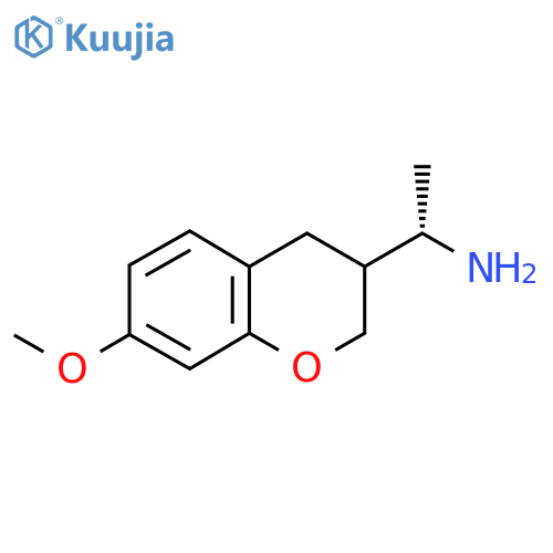 (1S)-1-(7-methoxy-3,4-dihydro-2H-1-benzopyran-3-yl)ethan-1-amine structure