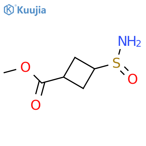 Methyl (1r,3r)-3-(aminosulfinyl)cyclobutane-1-carboxylate structure