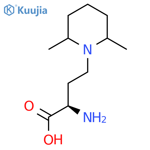 1-Piperidinebutanoic acid, α-amino-2,6-dimethyl-, (αR)- structure