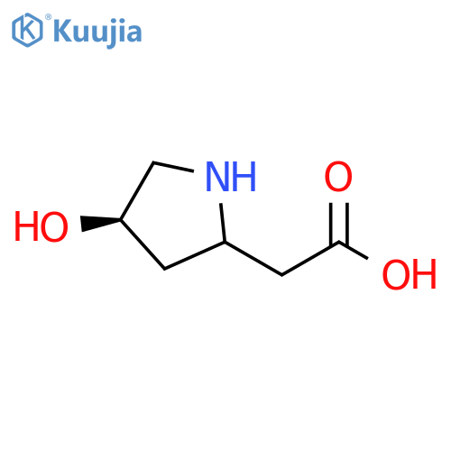 2-Pyrrolidineacetic acid, 4-hydroxy-, (4R)- structure