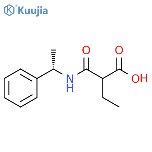 Butanoic acid, 2-[[[(1S)-1-phenylethyl]amino]carbonyl]- structure
