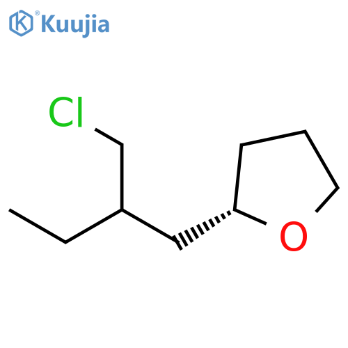 Furan, 2-[2-(chloromethyl)butyl]tetrahydro-, (2S)- structure
