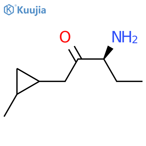 (3S)-3-amino-1-(2-methylcyclopropyl)pentan-2-one structure