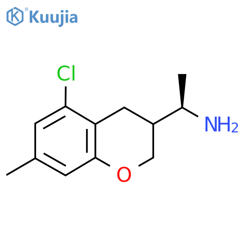 (1R)-1-(5-chloro-7-methyl-3,4-dihydro-2H-1-benzopyran-3-yl)ethan-1-amine structure