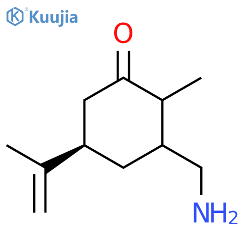 (5R)-3-(aminomethyl)-2-methyl-5-(prop-1-en-2-yl)cyclohexan-1-one structure