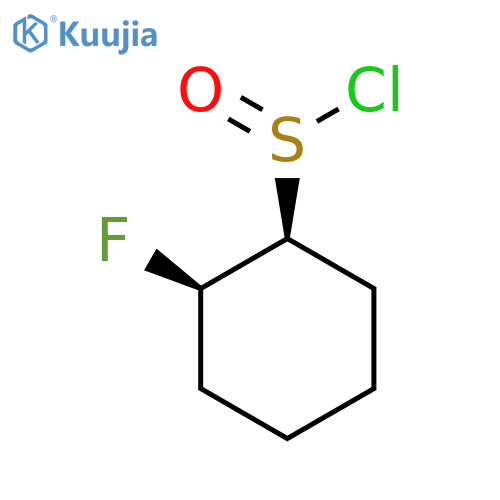 rac-(1R,2S)-2-fluorocyclohexane-1-sulfinyl chloride structure