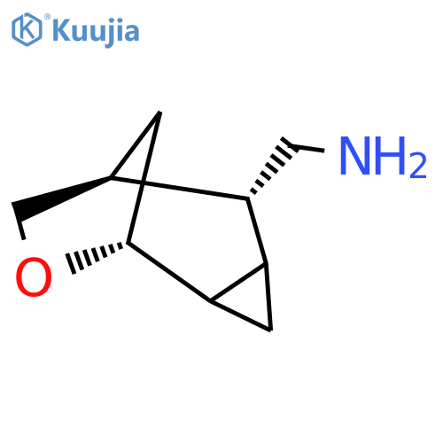 rac-[(1R,5R,6S)-8-oxatricyclo[4.2.1.0,2,4]nonan-5-yl]methanamine structure