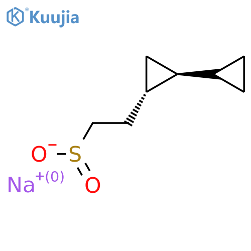 rac-sodium 2-[(1R,2R)-2-cyclopropylcyclopropyl]ethane-1-sulfinate structure