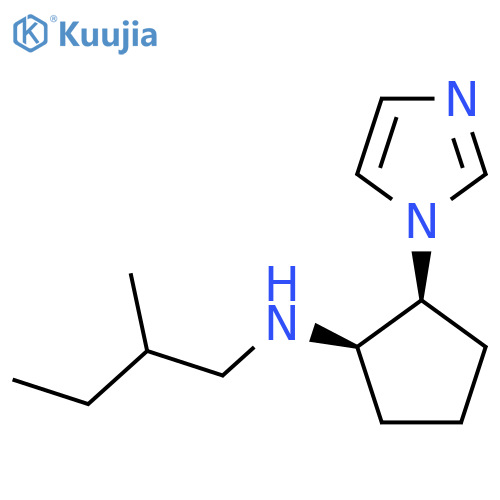 rac-(1R,2S)-2-(1H-imidazol-1-yl)-N-(2-methylbutyl)cyclopentan-1-amine structure