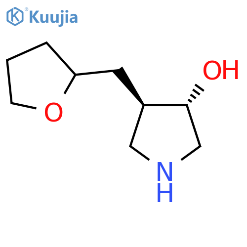 rac-(3R,4S)-4-(oxolan-2-yl)methylpyrrolidin-3-ol structure