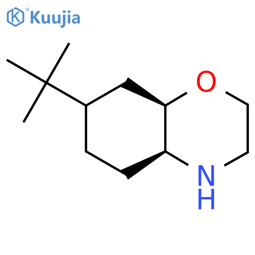 rac-(4aR,8aS)-7-tert-butyl-octahydro-2H-1,4-benzoxazine structure