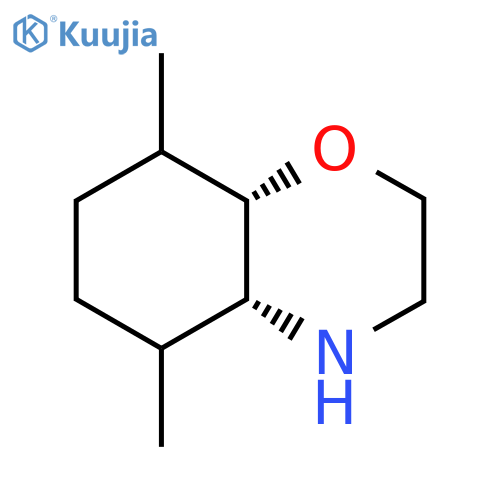 rac-(4aR,8aS)-5,8-dimethyl-octahydro-2H-1,4-benzoxazine structure