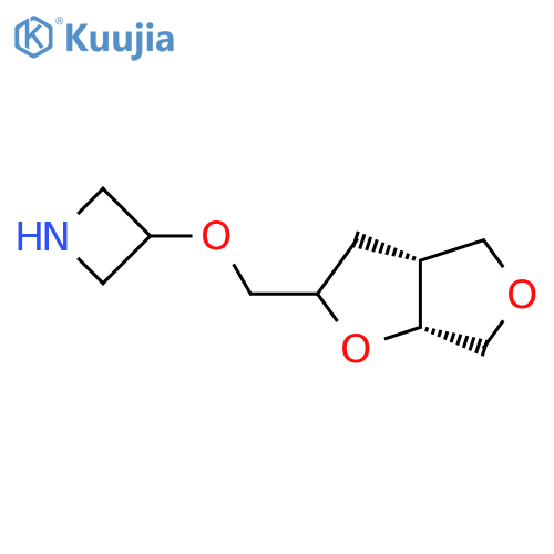 rac-3-{(3aR,6aR)-hexahydrofuro2,3-cfuran-2-ylmethoxy}azetidine structure