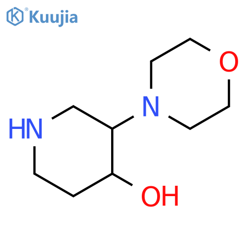4-Piperidinol, 3-(4-morpholinyl)- structure