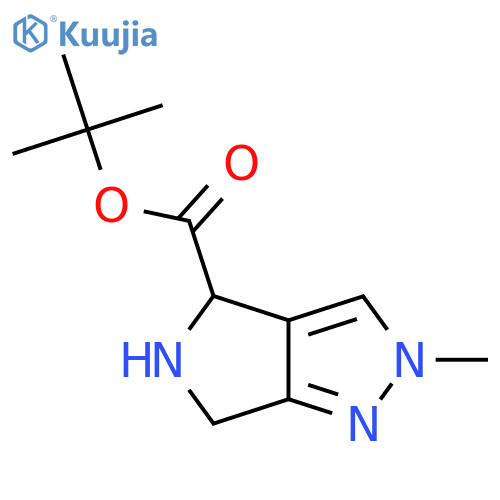 tert-butyl 2-methyl-2H,4H,5H,6H-pyrrolo3,4-cpyrazole-4-carboxylate structure