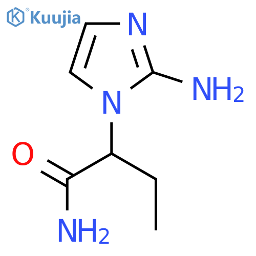 2-(2-amino-1H-imidazol-1-yl)butanamide structure