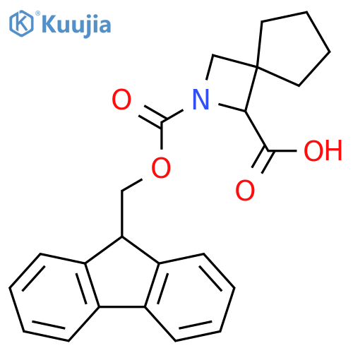 2-{[(9H-fluoren-9-yl)methoxy]carbonyl}-2-azaspiro[3.4]octane-1-carboxylic acid structure