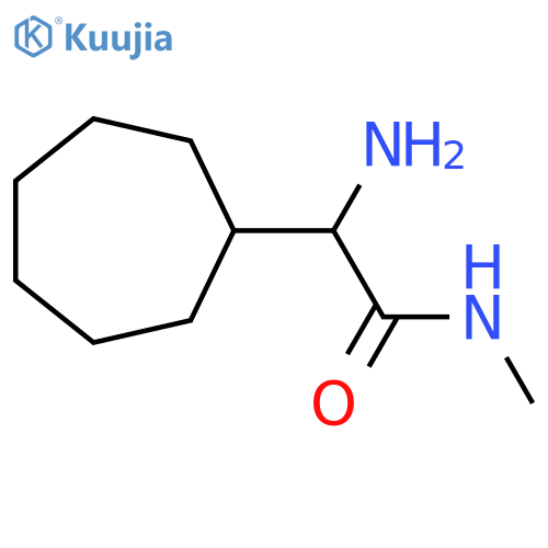 Cycloheptaneacetamide, α-amino-N-methyl- structure