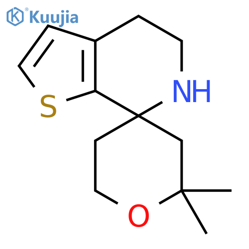 6,6-dimethyl-5',6'-dihydro-4'H-spirooxane-4,7'-thieno2,3-cpyridine structure