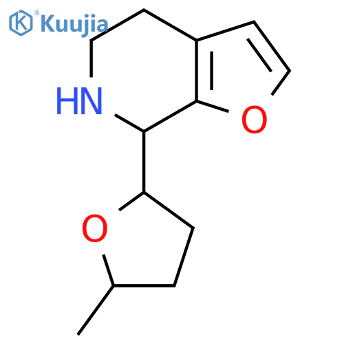 7-(5-methyloxolan-2-yl)-4H,5H,6H,7H-furo2,3-cpyridine structure