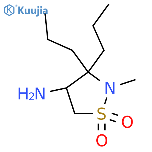 4-amino-2-methyl-3,3-dipropyl-1lambda6,2-thiazolidine-1,1-dione structure